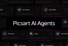 Picsart AI agent marketplace interface screenshot