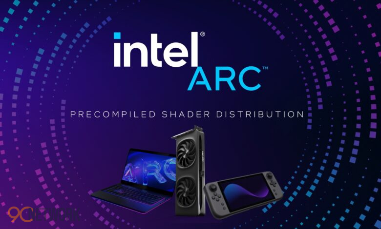 Intel Arc GPU with precompiled shader technology visualization