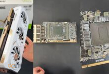 RTX 5090 graphics card close-up with missing components