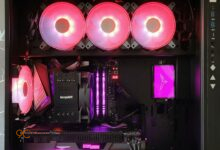 A gaming desktop computer illustrating RGB software crashing Windows 11 issues