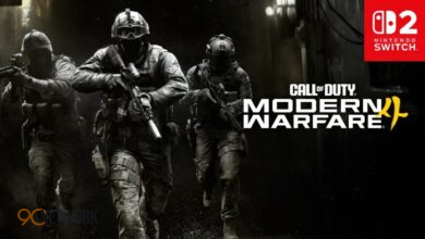 A gaming setup representing early hands-on gameplay of Call of Duty on Switch 2.